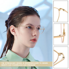 Eyeglasses with replacement arms installed and comfortable fit