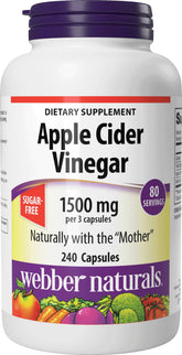Webber Naturals bottle front view showing product name and benefits