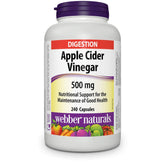 Webber Naturals Apple Cider Vinegar 500 mg bottle front