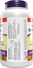 Webber Naturals bottle beside apple illustrating whole-apple source