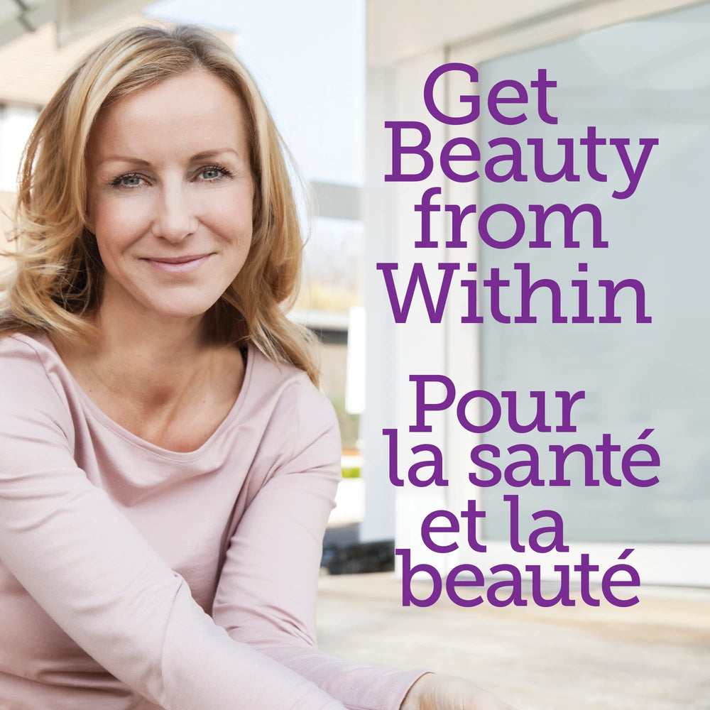 Concept image: healthy hair, skin and nails with Biotin supplement