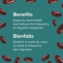 Close-up of CoQ10 softgel capsules