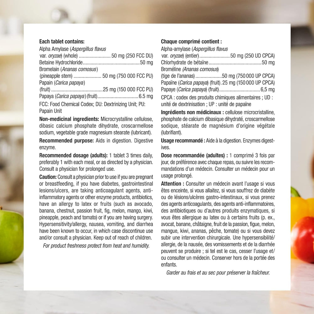 Webber Naturals Digestive Enzymes product pack shot