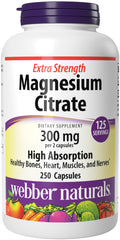 Webber Naturals Magnesium Citrate 300 mg hero image