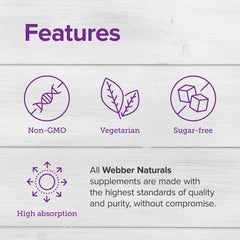 Label for Webber Naturals Magnesium Glycinate Complex packaging