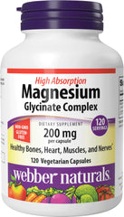Webber Naturals Magnesium Glycinate Complex bottle main image