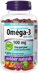 Omega-3 softgels with CoQ10 from Webber Naturals