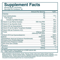 WEEM gummies vitamin ingredient close-up suggests nourishing supplementation for beauty goals.