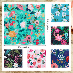 Floral microfiber cleaning cloth set for glasses – style 3