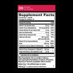 Vitamin K2, D3 and ginger blend in Weider Artery Health