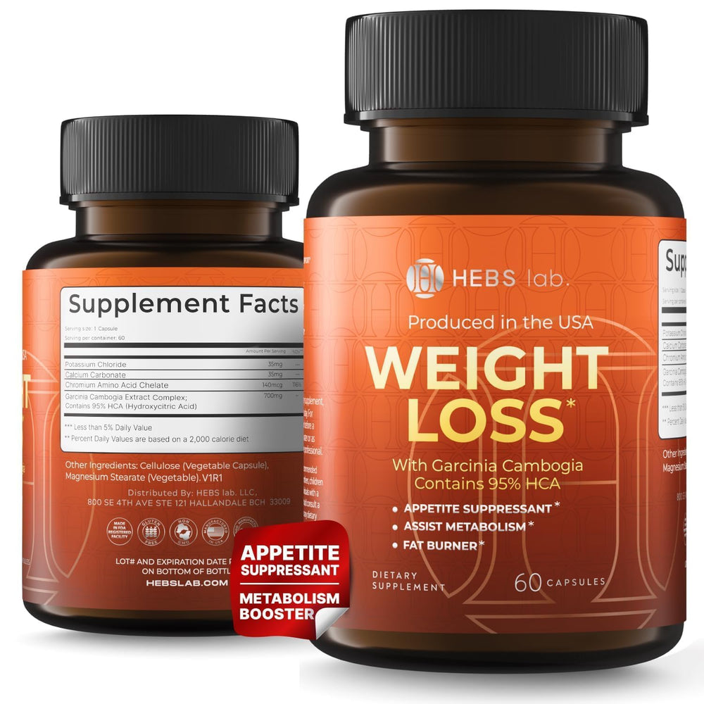 Bottle of Garcinia Cambogia weight loss pills for women and men