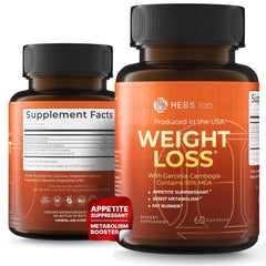 Garcinia Cambogia weight loss pills bottle for women and men