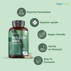 Non-GMO and allergen-free psyllium husk capsules