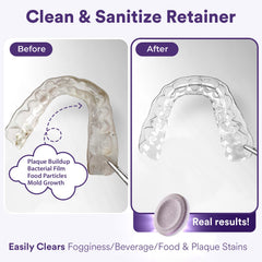 Purple dissolvable Weiss Naturals tablet for cleaning