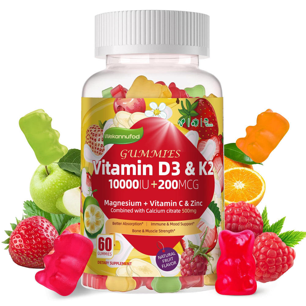 Wekannufod D3K2 gummies bottle front view