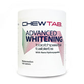 Weldental Chewtab Watermelon 180-count refill box with toothpaste tablets