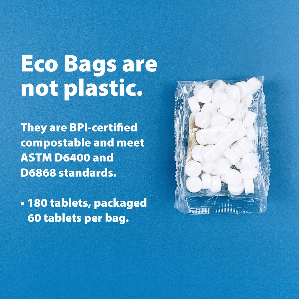 Cardboard tube packaging showing 180 tablets