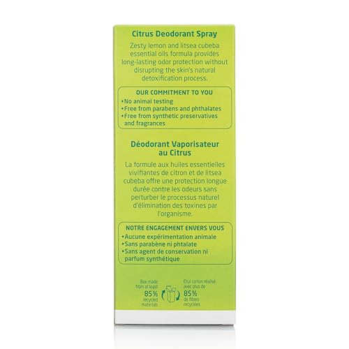 Non-aerosol pump spray nozzle of Weleda Citrus Deodorant