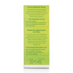 Non-aerosol pump spray nozzle of Weleda Citrus Deodorant