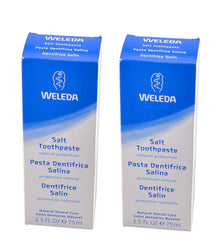 Weleda Salt Toothpaste 2pc set, 75 ml tubes with natural ingredients