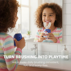 Cute cartoon design toothbrush for kids ages 2-7