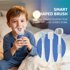 IPX7 waterproof toothbrush with anti-drop silicone body