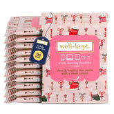 Well-Kept Tech & Lens Wipes packaging with rainbow-striped design
