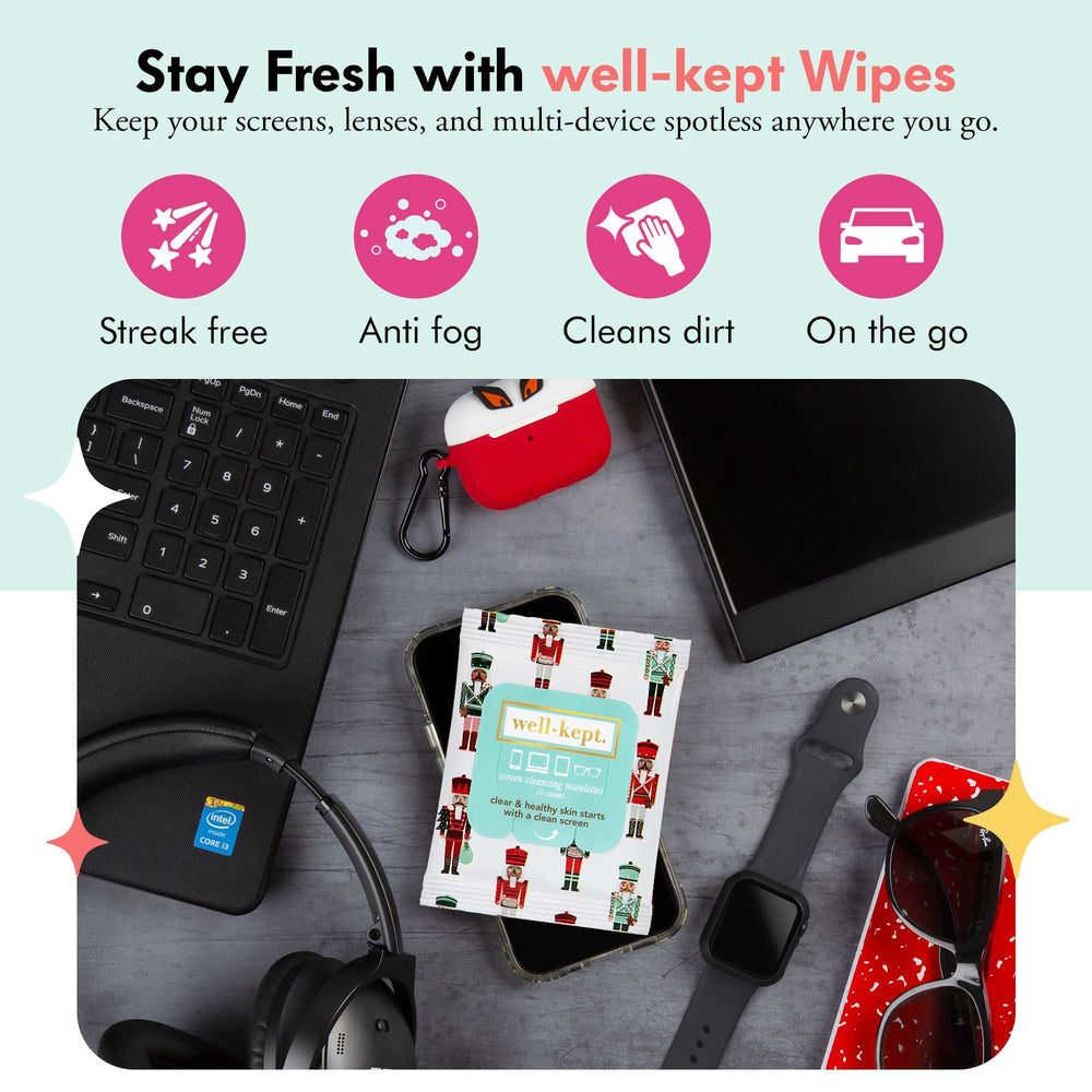 Open resealable pouch of Well-Kept wipes