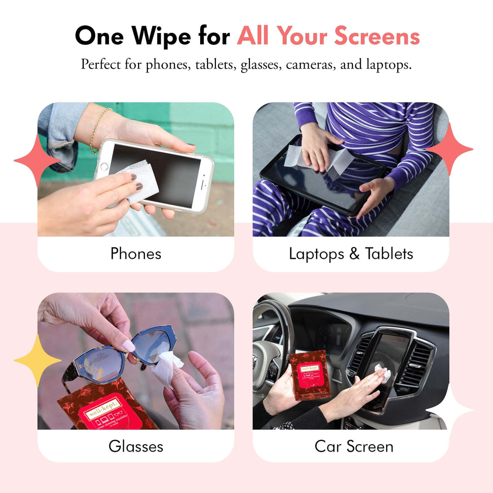 Travel friendly compact Well-Kept wipes pack