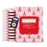 Front view of Well-Kept Tech & Lens Wipes 12-pack packaging