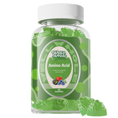 Front view of Well&Whole Essential Amino Acids Gummies bottle