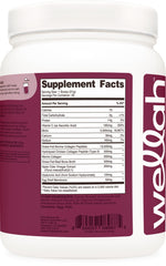 Wellah Afterglow label showing collagen information