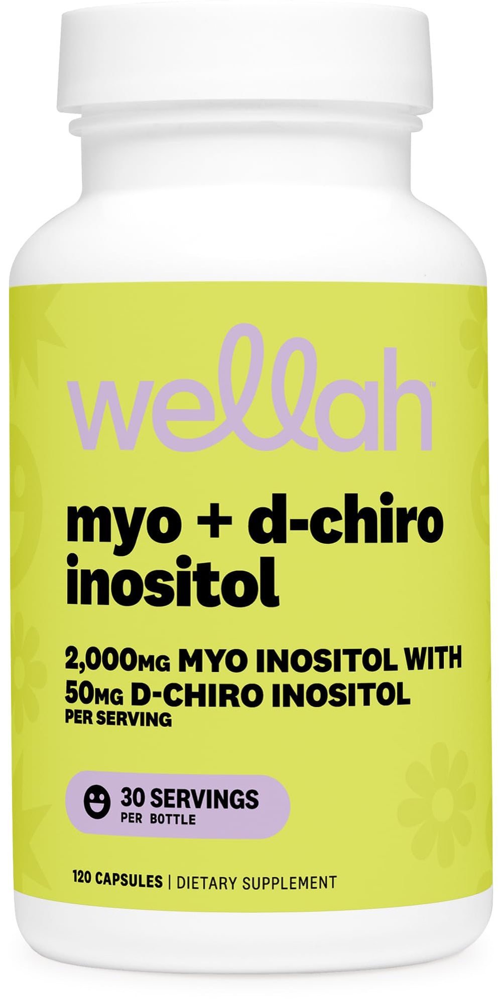 Wellah bottle front showing product and benefits