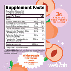 Scoop of Wellah Creatine + Hydration Powder added to a shaker