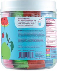 Close-up of Fruit Punch and Raspberry Lemonade flavors from the pack