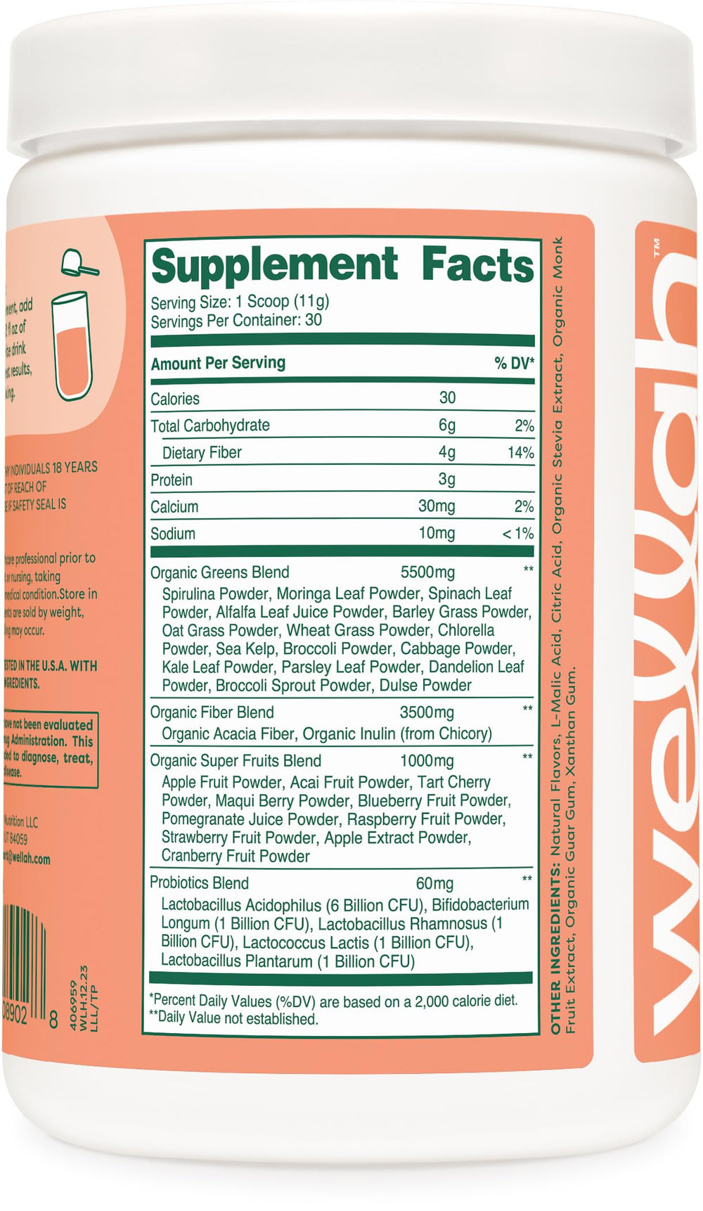 Ingredients highlight: greens and superfoods in Wellah Leaf product