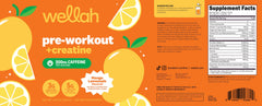 Wellah Pre-Workout Mango Lemonade serving spoon ready for precise dosing
