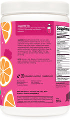 Wellah Pre-Workout Orange Raspberry pour into a glass for a refreshing boost.