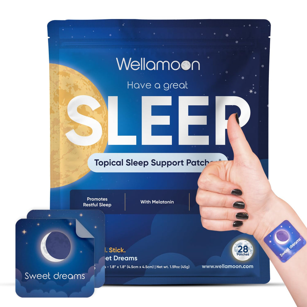 Wellamoon Original Sleep Patches packaging with 28 patches