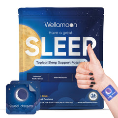 Wellamoon Original Sleep Patches packaging with 28 patches