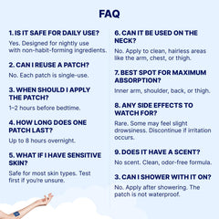 Flat lay of 9 patches with packaging