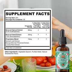 Vegan, sugar-free Well&Whole kids supplement label