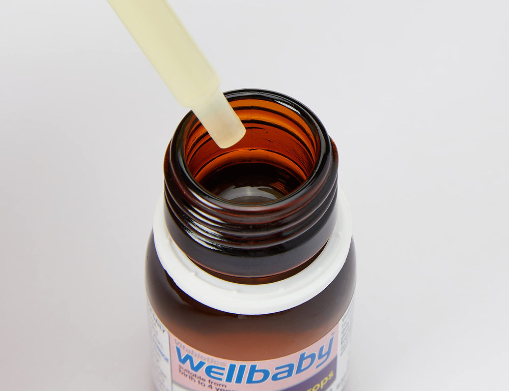 Wellbaby Vitamin D Drops being used for infants