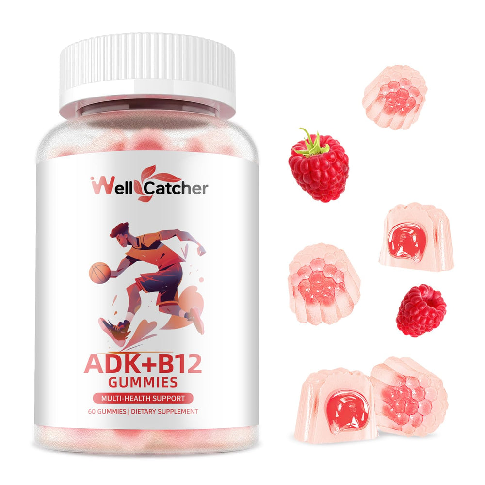 Wellcatcher ADK+B12 Gummies two-pack packaging