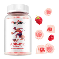 Wellcatcher ADK+B12 Gummies two-pack packaging