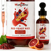 Wellcatcher bottle front view showing blood orange flavor and benefits