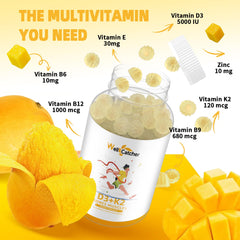 Two Wellcatcher D3 K2 gummy bottles indicating 2-pack