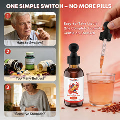 Hand holding Wellcatcher bottle to show compact travel-friendly size