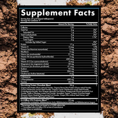 WelleCo chocolate protein smoothie in glass, ideal for morning energy.