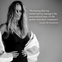 Evening Elixir served in a glass mug for a calming night routine